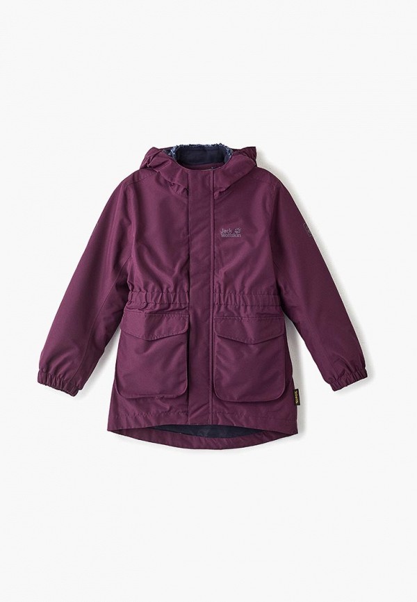 

Куртка утепленная Jack Wolfskin, Фиолетовый, ICE CAVE 3IN1 JACKET GIRLS
