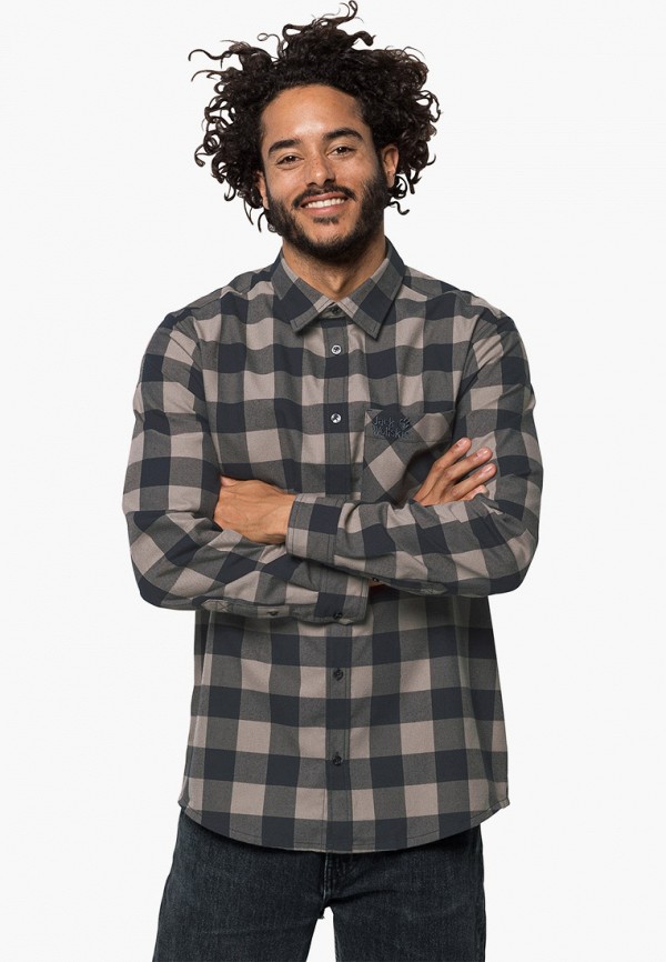 

Рубашка Jack Wolfskin, Серый, RED RIVER SHIRT