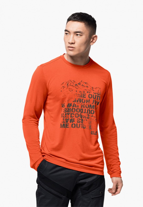 

Лонгслив Jack Wolfskin, Оранжевый, CROSSTRAIL PEAK LONGSLEEVE M
