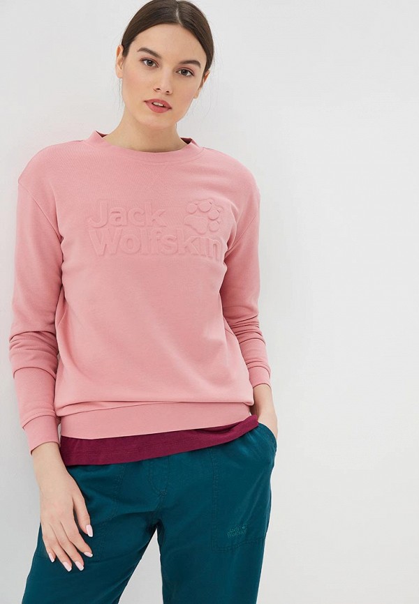 

Свитшот Jack Wolfskin, LOGO SWEATSHIRT W, Розовый