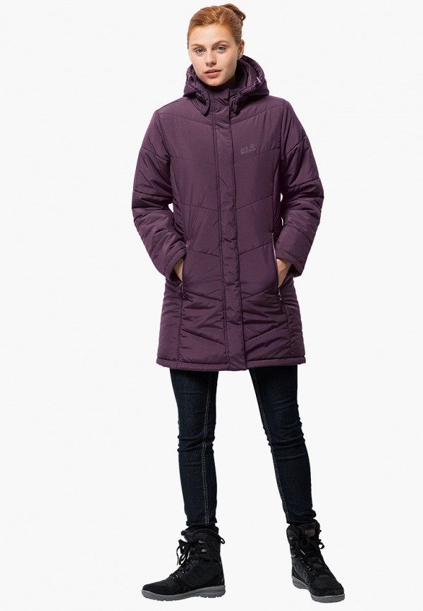

Куртка утепленная Jack Wolfskin, Бордовый, SVALBARD COAT WOMEN