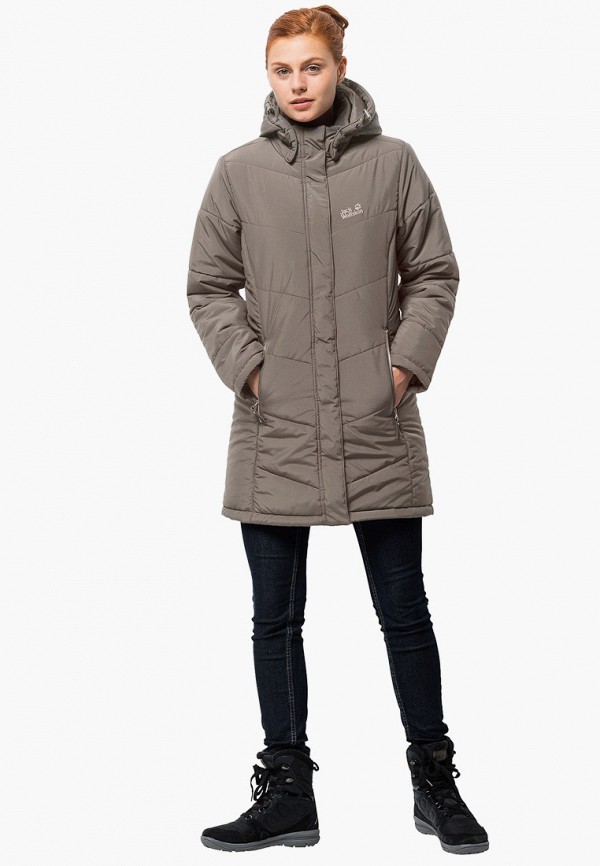 

Куртка утепленная Jack Wolfskin, Серый, SVALBARD COAT WOMEN