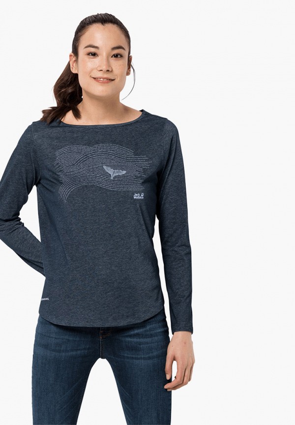 

Лонгслив Jack Wolfskin, Синий, OCEAN FIN LONGSLEEVE W