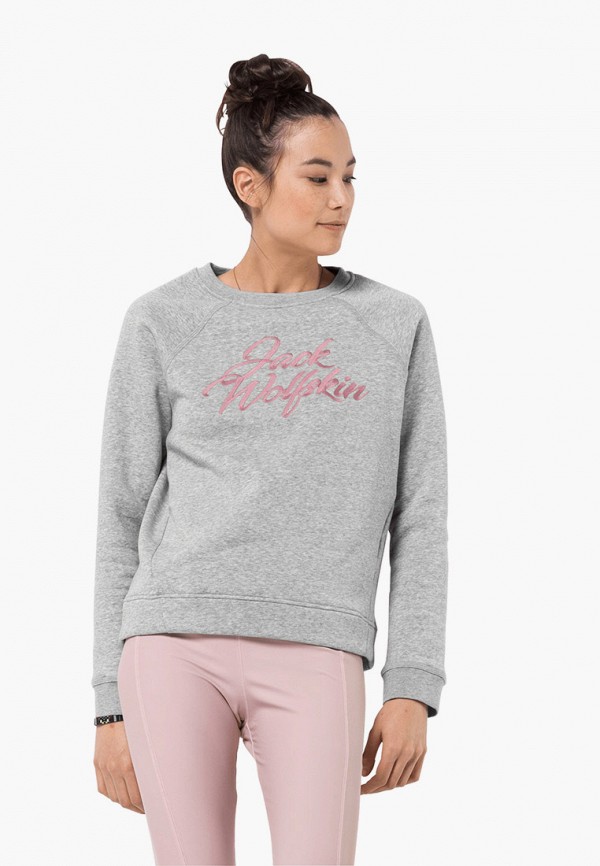 

Свитшот Jack Wolfskin, Серый, WINTER LOGO SWEATSHIRT W