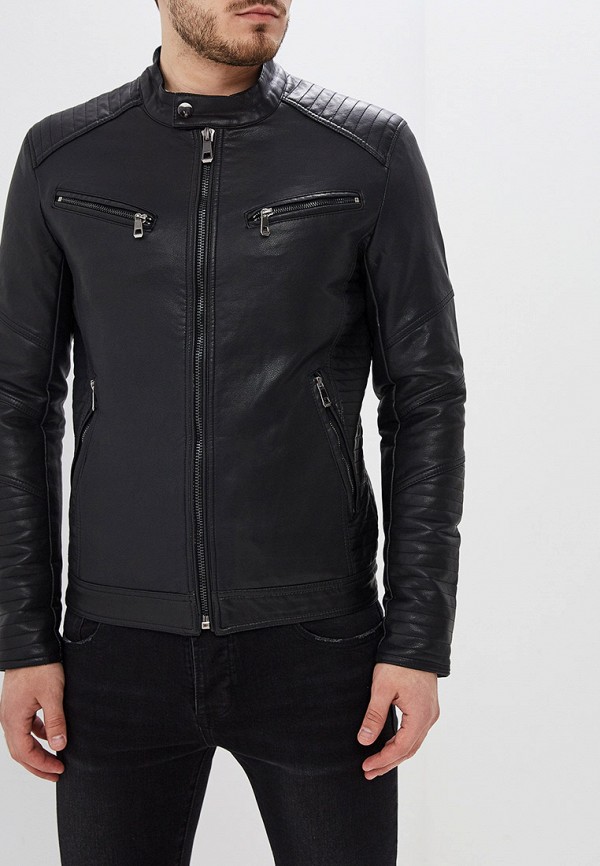 

Куртка кожаная Jackets Industry, Черный