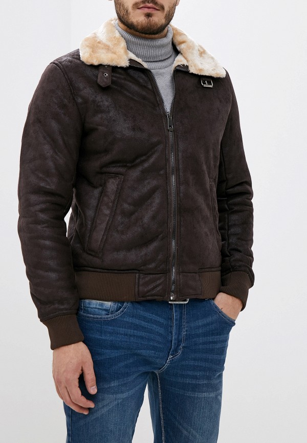 

Дубленка Jackets Industry, Коричневый, Jackets Industry JA036EMHCIQ2