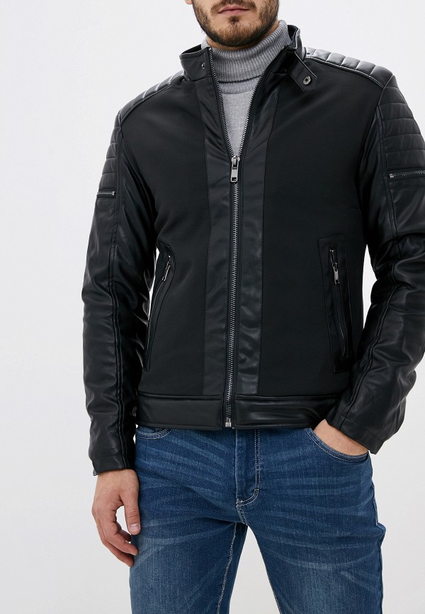 

Куртка кожаная Jackets Industry, Черный