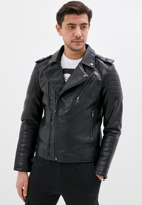 

Куртка кожаная Jackets Industry, Черный