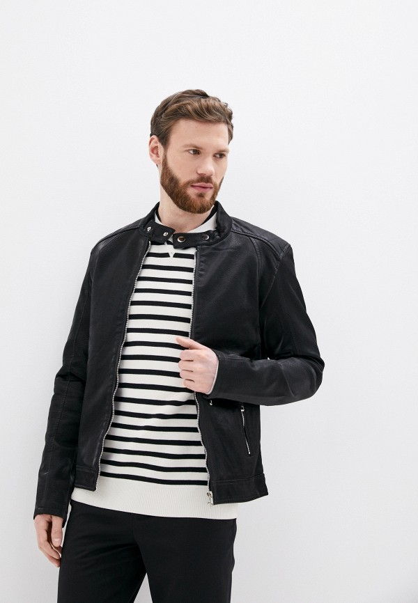 

Куртка кожаная Jackets Industry, Синий