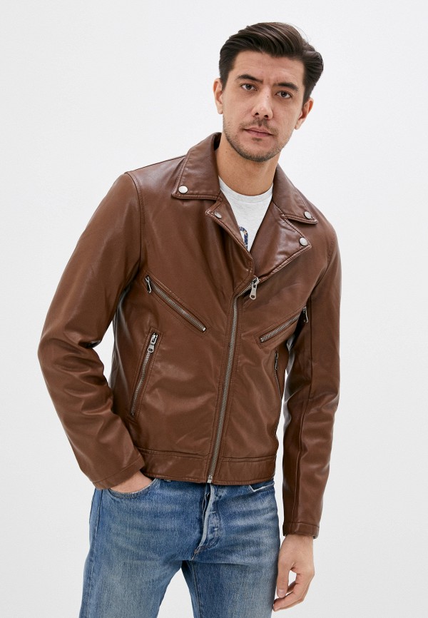 

Куртка кожаная Jackets Industry, Коричневый
