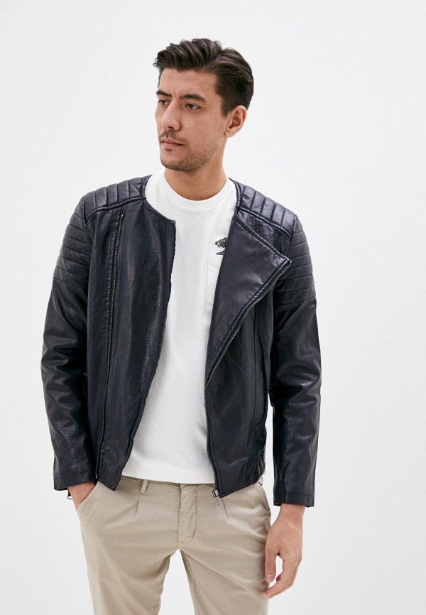 

Куртка кожаная Jackets Industry, Синий