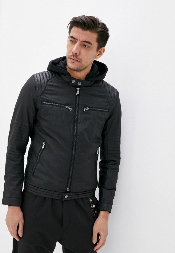 

Куртка кожаная Jackets Industry, Черный