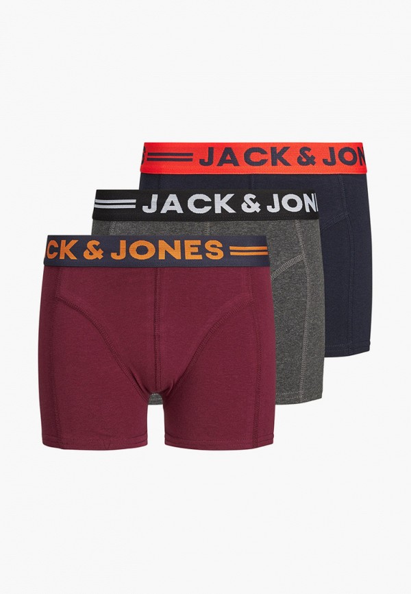 

Трусы 3 шт. Jack & Jones, Бордовый;серый;синий, Jack & Jones JA391EBKHDK1