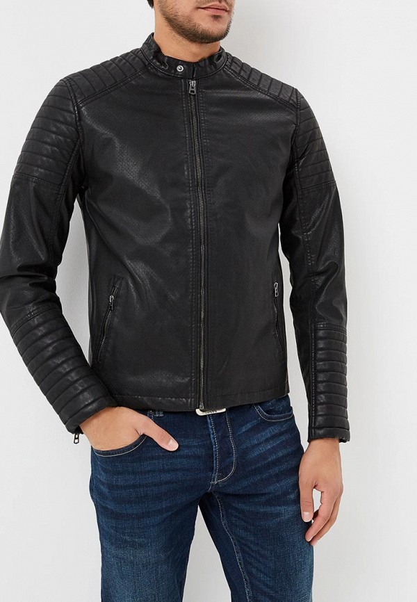 

Куртка кожаная Jack & Jones, Jack & Jones JA391EMBZMN2, Черный