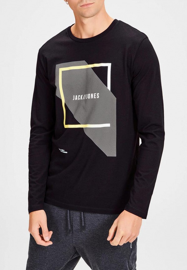 

Лонгслив Jack & Jones, Jack & Jones JA391EMBZMQ1, Черный