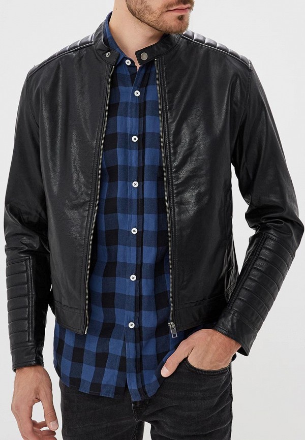 

Куртка кожаная Jack & Jones, Jack & Jones JA391EMBZRH0, Черный