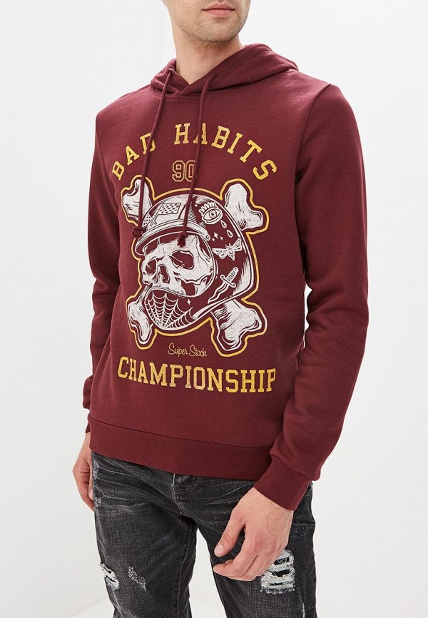

Худи Jack & Jones, Бордовый