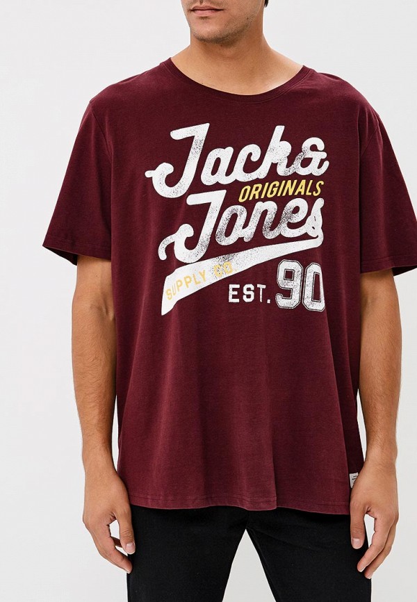 

Футболка Jack & Jones, Бордовый