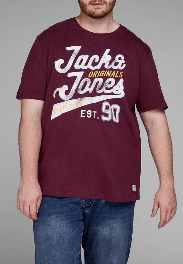 

Футболка Jack & Jones, Бордовый