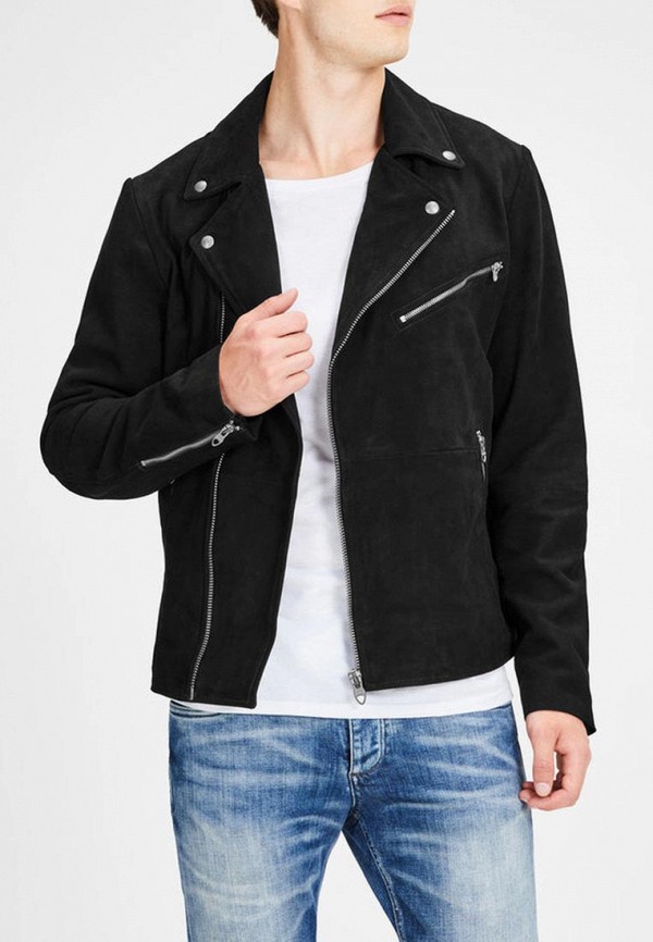 

Куртка кожаная Jack & Jones, Jack & Jones JA391EMCAFY3, Черный