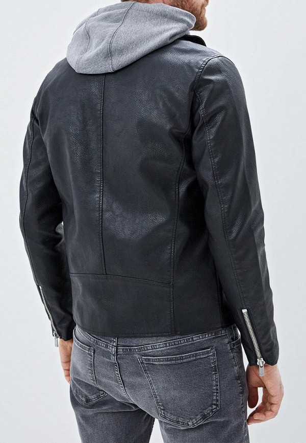 

Куртка кожаная Jack & Jones; Jack & Jones JA391EMDKEL3, Черный