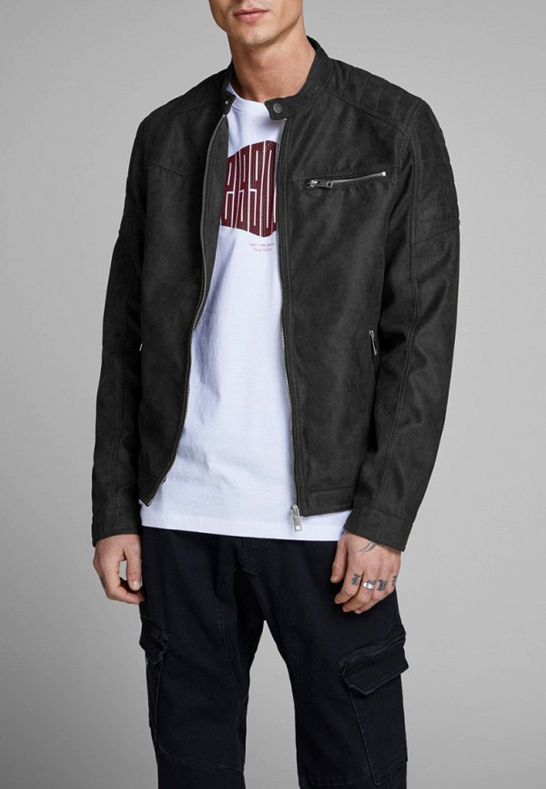 фото Куртка кожаная Jack & Jones