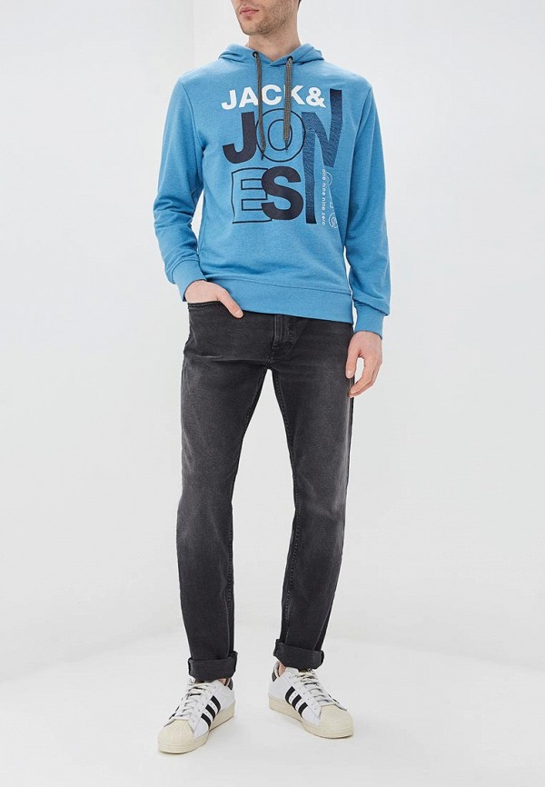 

Худи Jack & Jones; Jack & Jones JA391EMDKFE4, Голубой