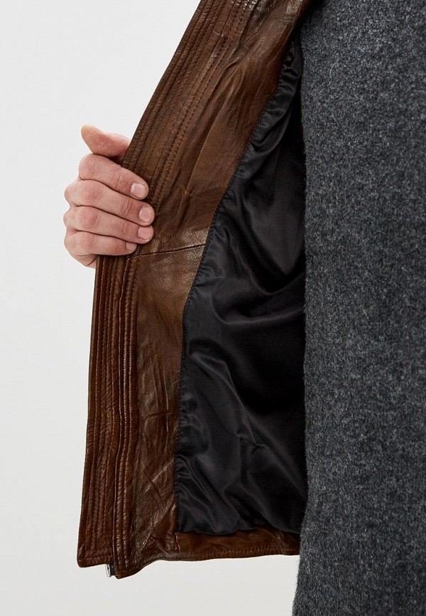 

Куртка кожаная Jack & Jones; Jack & Jones JA391EMDNOQ6, Коричневый