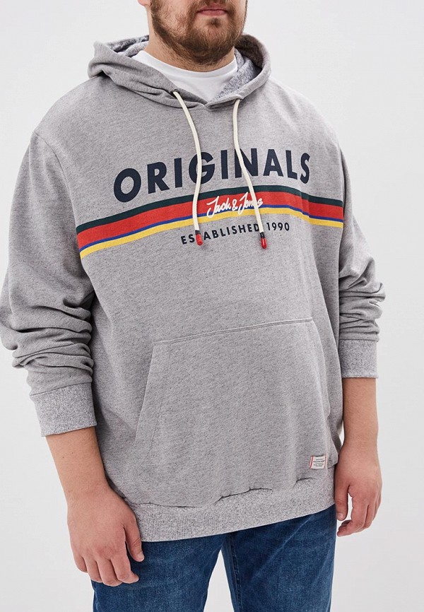 

Худи Jack & Jones, Jack & Jones JA391EMEMJU2, Серый