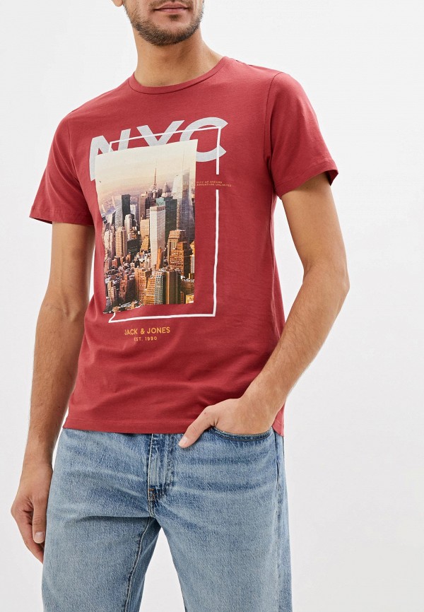 

Футболка Jack & Jones, Бордовый