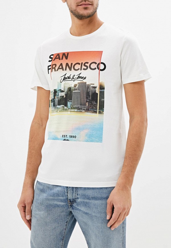 

Футболка Jack & Jones, Белый, Jack & Jones JA391EMFKFS9