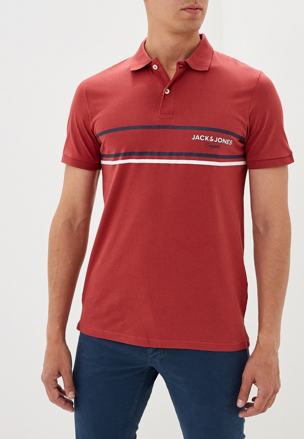 

Поло Jack & Jones, Бордовый, Jack & Jones JA391EMFKFT6