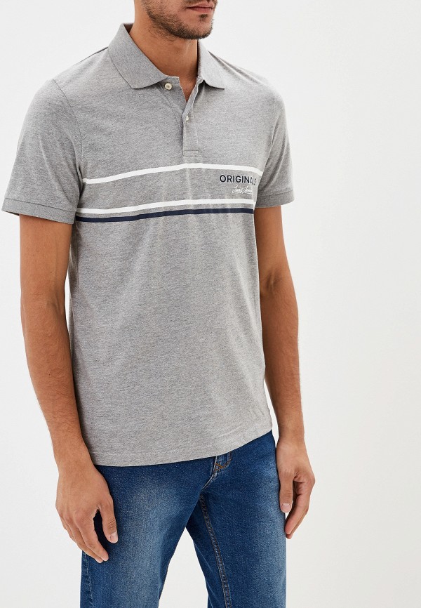 

Поло Jack & Jones, Серый, Jack & Jones JA391EMFKFT8