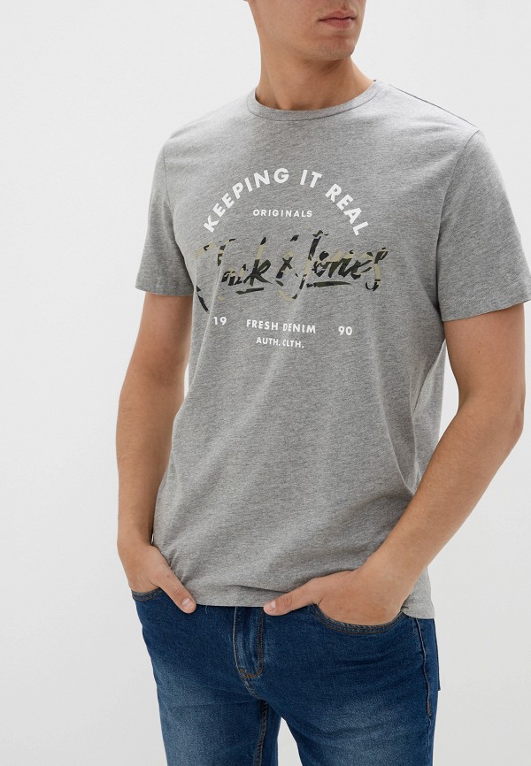 

Футболка Jack & Jones, Серый, Jack & Jones JA391EMFKFU1