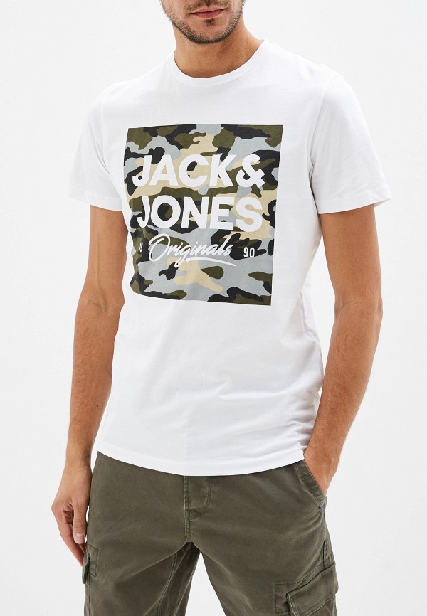 

Футболка Jack & Jones, Белый, Jack & Jones JA391EMFKFU3