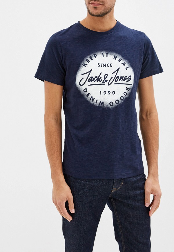 

Футболка Jack & Jones, Синий, Jack & Jones JA391EMFKFV9