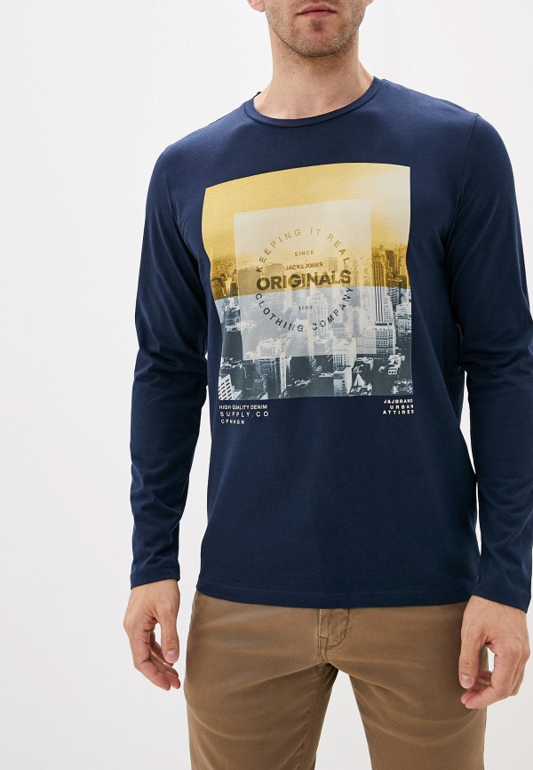 

Лонгслив Jack & Jones, Синий