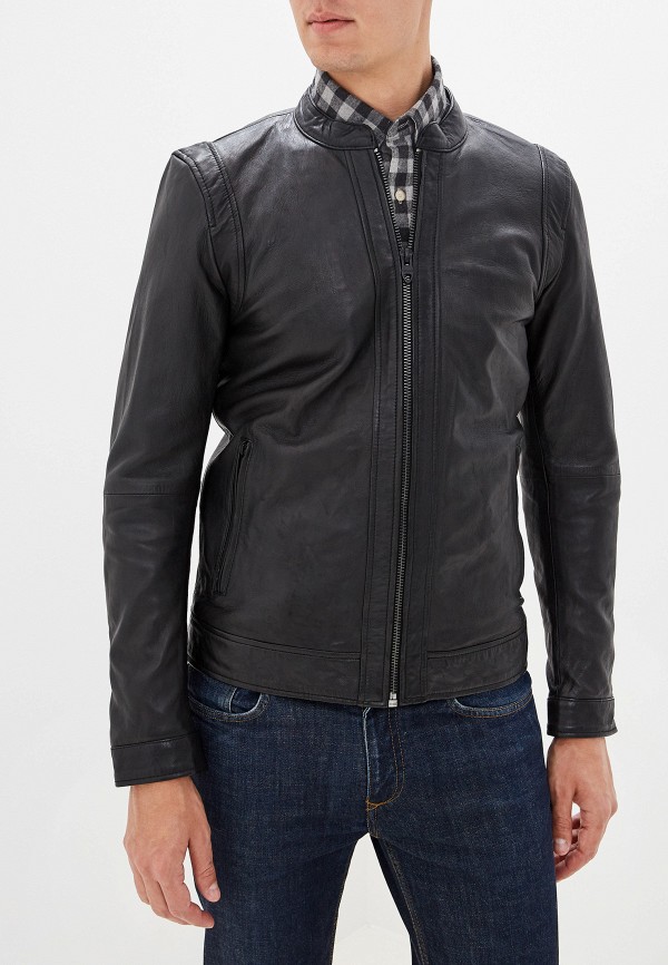 

Куртка кожаная Jack & Jones, Черный, Jack & Jones JA391EMFKHB8