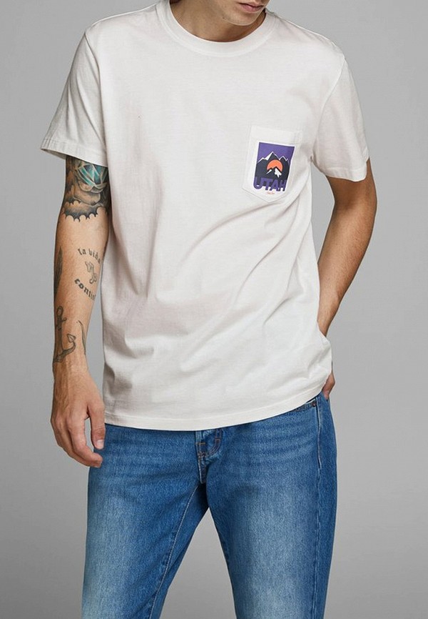 

Футболка Jack & Jones, Белый, Jack & Jones JA391EMFYQM2