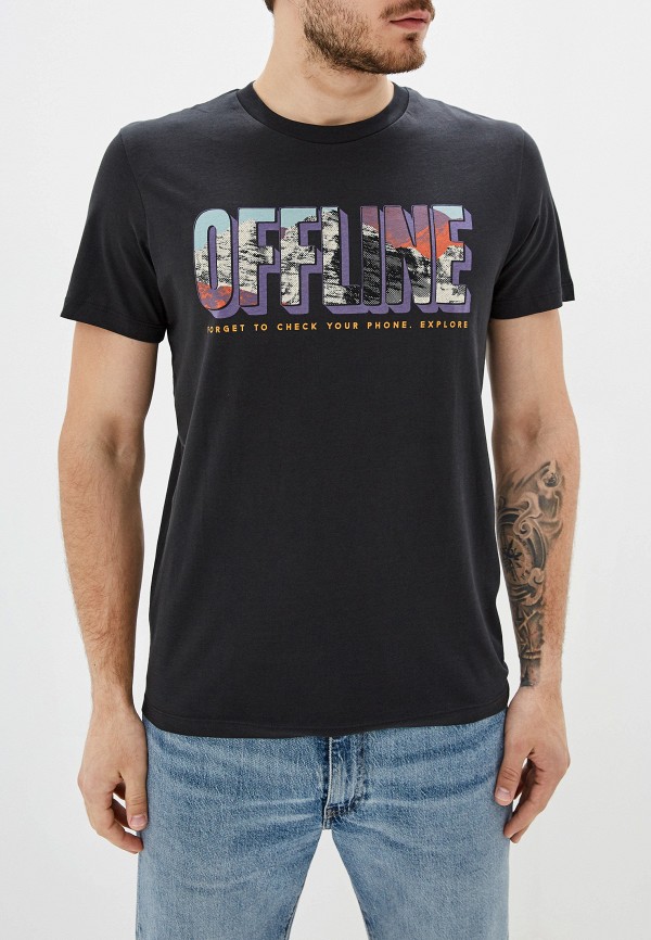 

Футболка Jack & Jones, Черный, Jack & Jones JA391EMFYQO3
