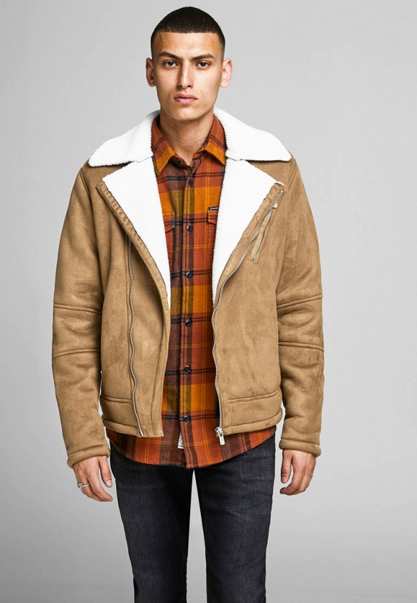 

Дубленка Jack & Jones, Бежевый
