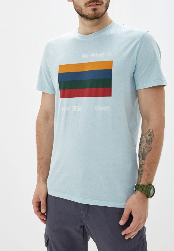 

Футболка Jack & Jones, Бирюзовый, Jack & Jones JA391EMFYQQ6