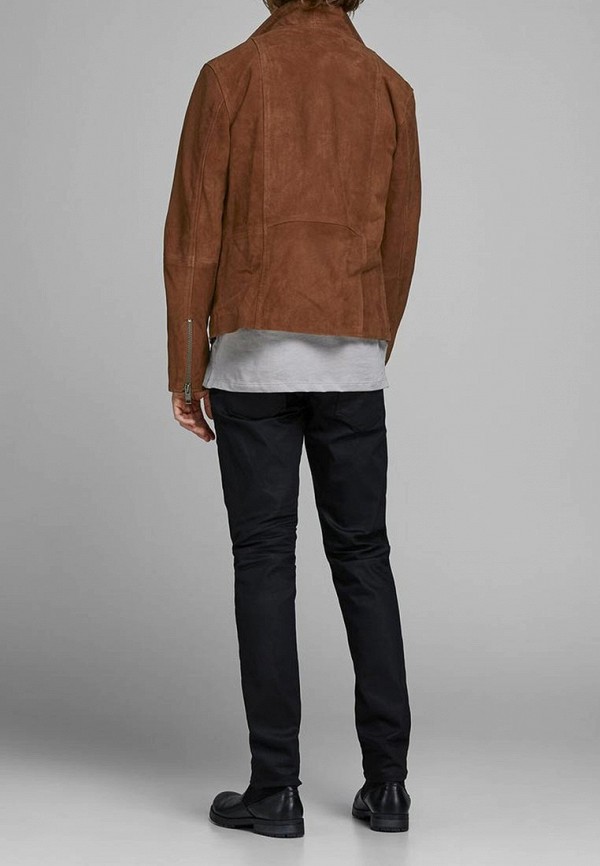 

Куртка кожаная Jack & Jones, Коричневый