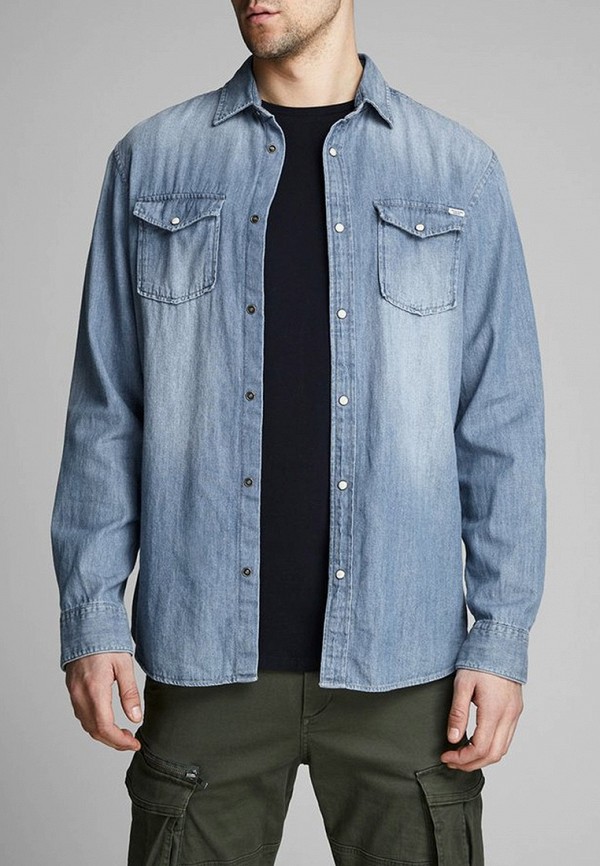 

Рубашка джинсовая Jack & Jones, Голубой