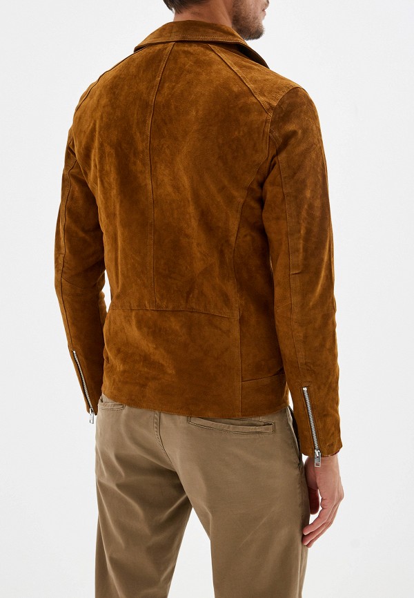 

Куртка кожаная Jack & Jones, Коричневый, Jack & Jones JA391EMGHQQ2