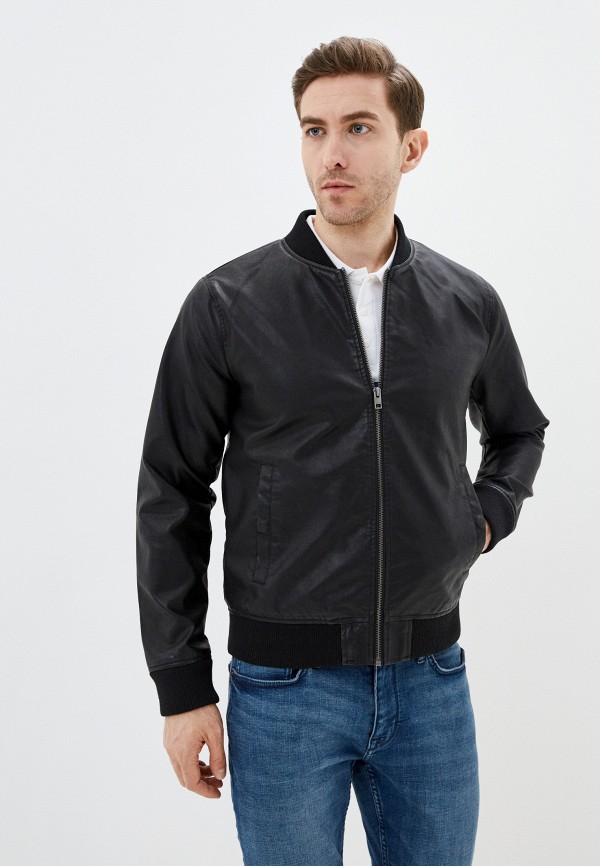 

Куртка кожаная Jack & Jones, Черный