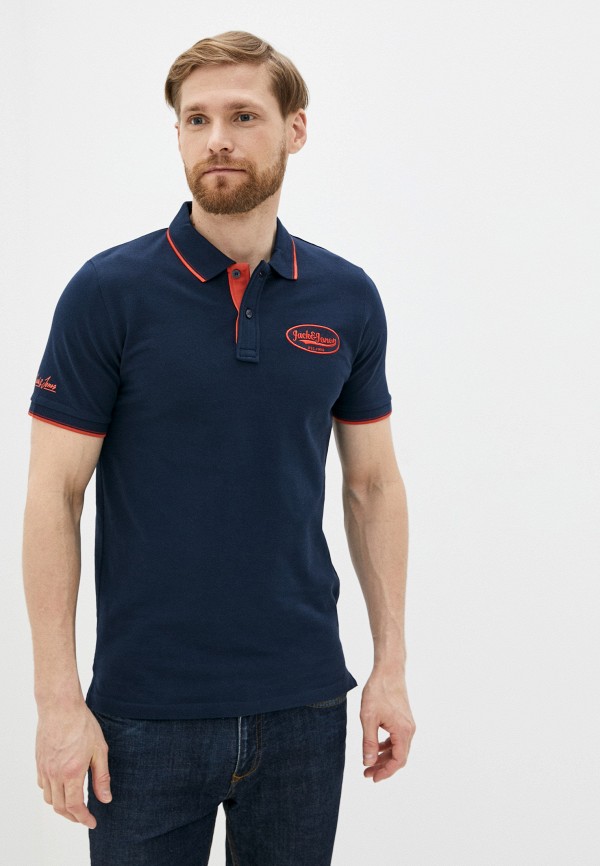 

Поло Jack & Jones, Синий