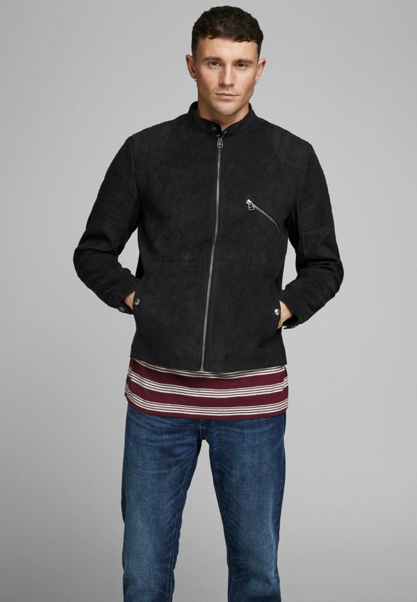 

Куртка кожаная Jack & Jones, Черный