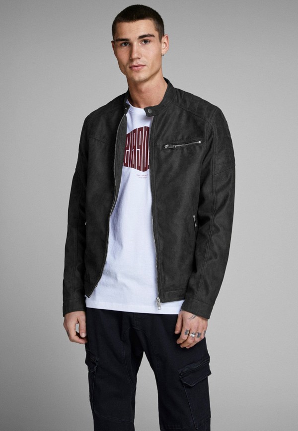 фото Куртка кожаная jack & jones