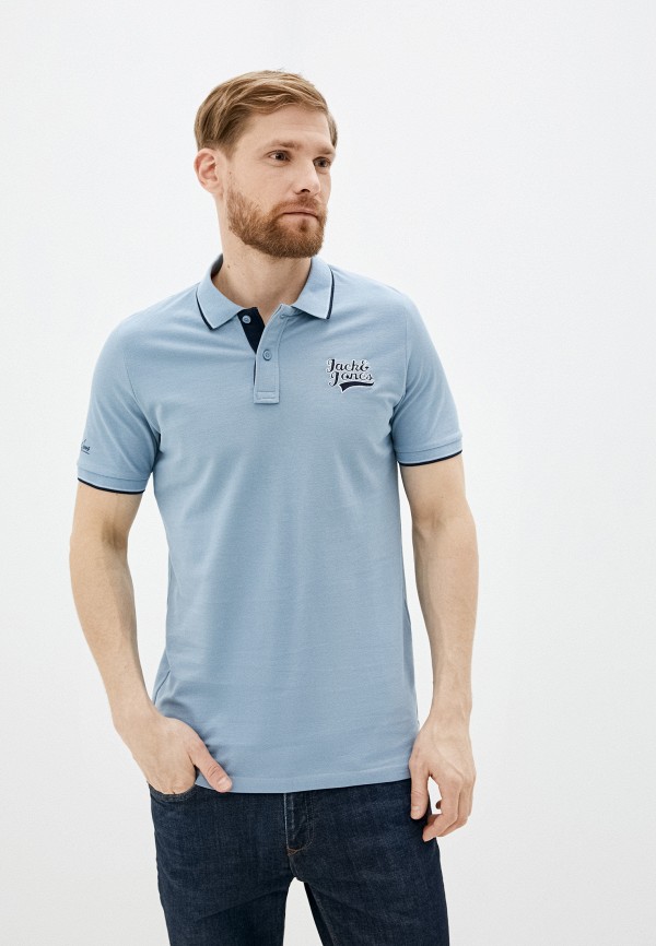 

Поло Jack & Jones, Голубой
